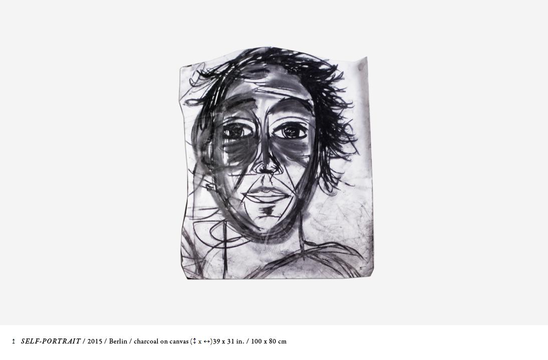 SELF-PORTRAIT, 2015 by Moritz Hoffmann
