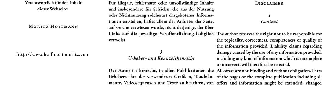 Nutzungsbedingungen - Terms of Use